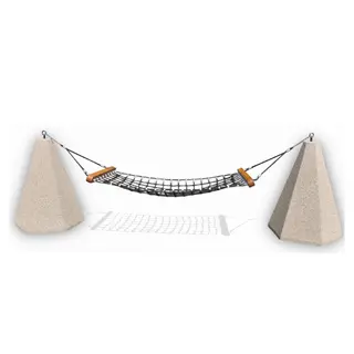Parkbenk Hengek&#248;ye Hammock med betongfundament