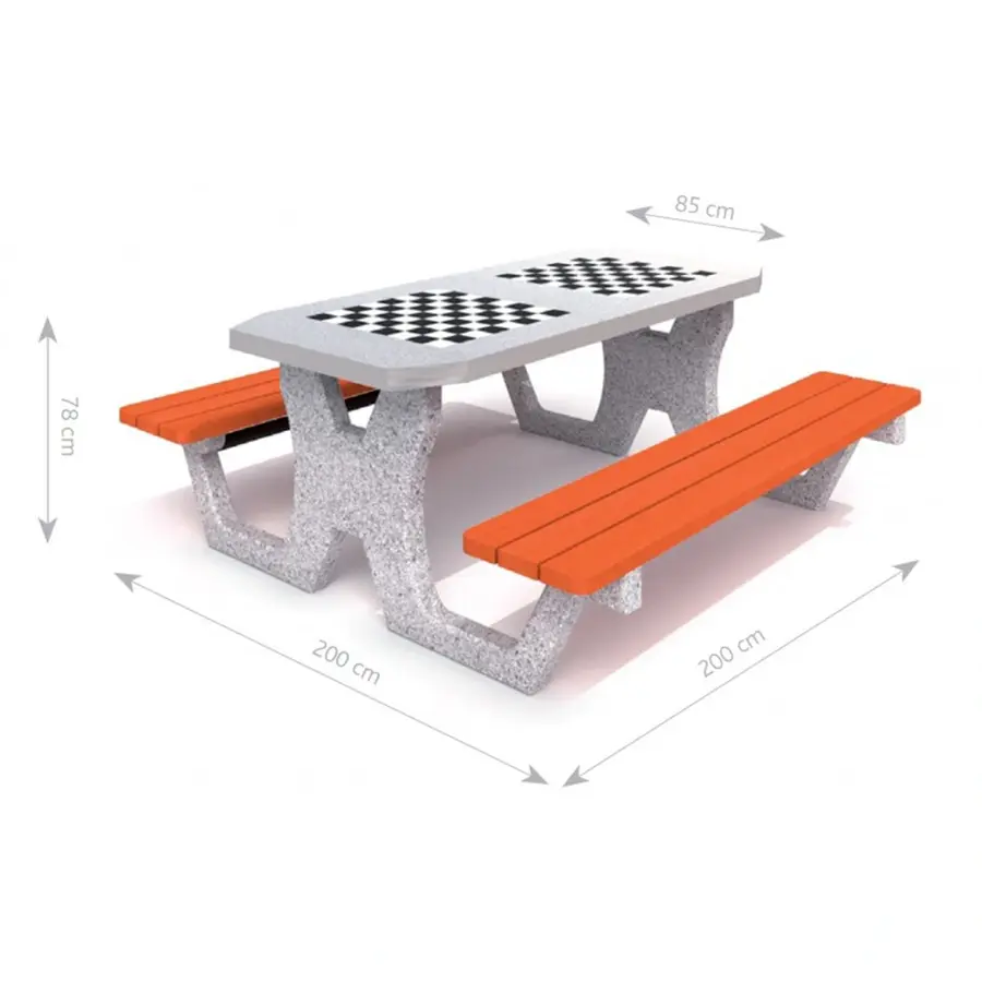 Spillbord | Ludobord Piknikbord i betong til parker 