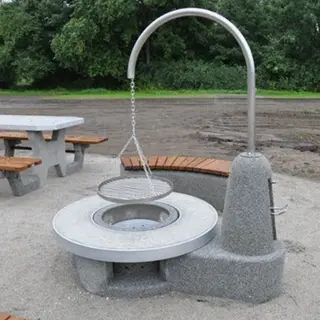 Parkgrill i betong Grill for offentlige steder