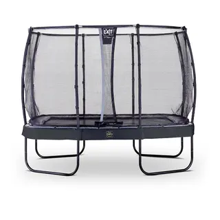 EXIT Elegant Premium trampoline Svart | 214 x 366 cm | sikkerhetsnett