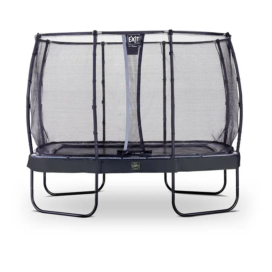 EXIT Elegant Premium trampoline Svart | 214 x 366 cm | sikkerhetsnett 