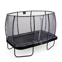 EXIT Elegant Premium trampoline Svart Med robotklipper-stopp | 214 x 366 cm