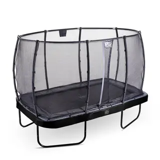 EXIT Elegant Premium trampoline Svart Med robotklipper-stopp | 214 x 366 cm
