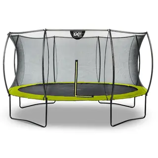EXIT Silhouette trampoline Lime | ø 427 cm | Sikkerhetsnett
