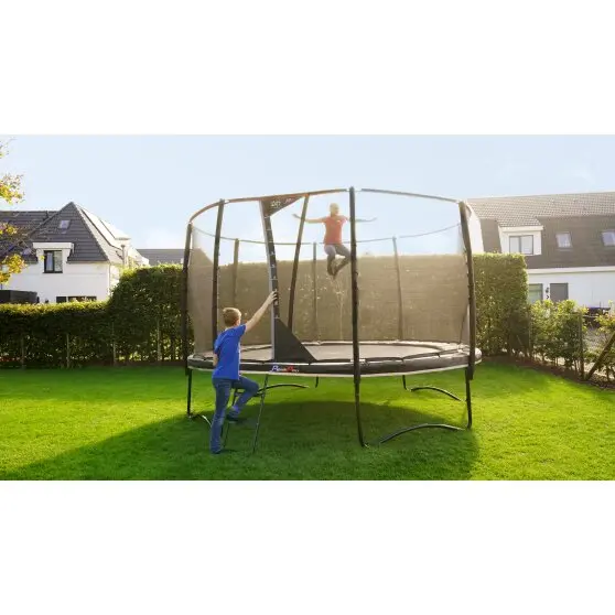 EXIT PeakPro rund trampoline 366 cm | Svart 