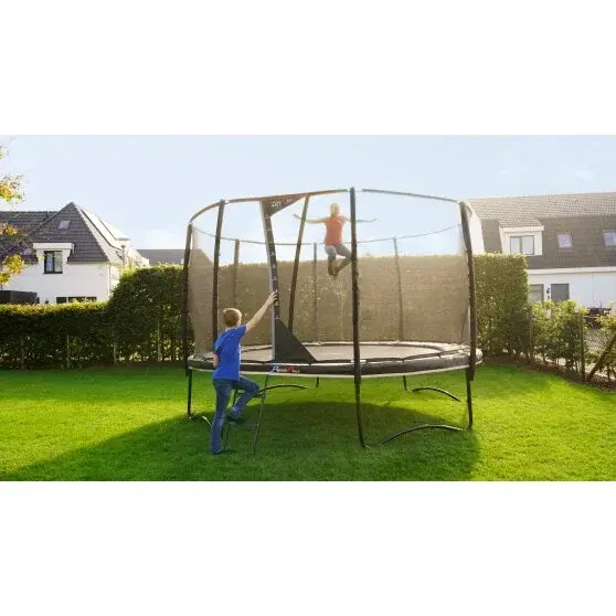 EXIT PeakPro rund trampoline 427 cm | Med sikkerhetsnett 