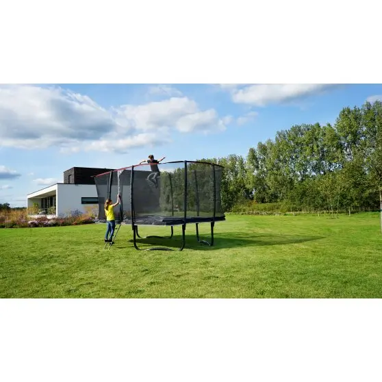 EXIT PeakPro rektangulær trampoline 305 x 518 cm | Med sikkerhetsnett 