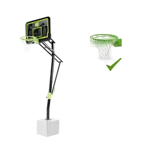 Basketballstativ EXIT Galaxy dunking Fastmontert | Justerbar høyde | Svart