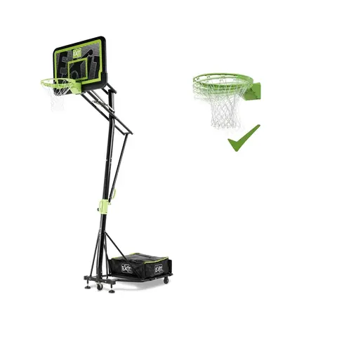 Basketballstativ EXIT Galaxy dunking Portabel | Justerbar høyde | Svart