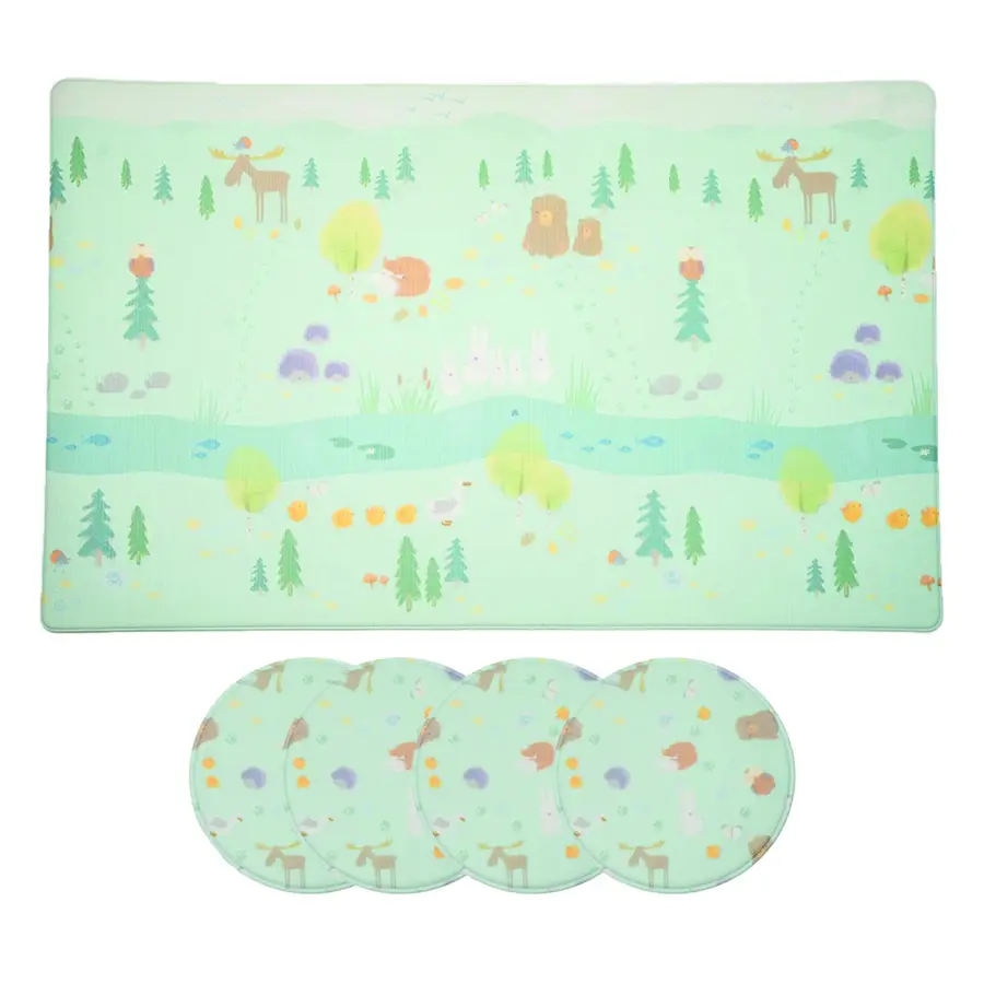 Kos Aktivitetspakke Lekematte og 4 sitteputer 