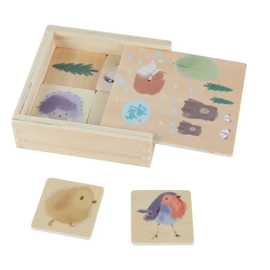 Memospill - Dyrene i Bittelilleskogen Lek og læring 