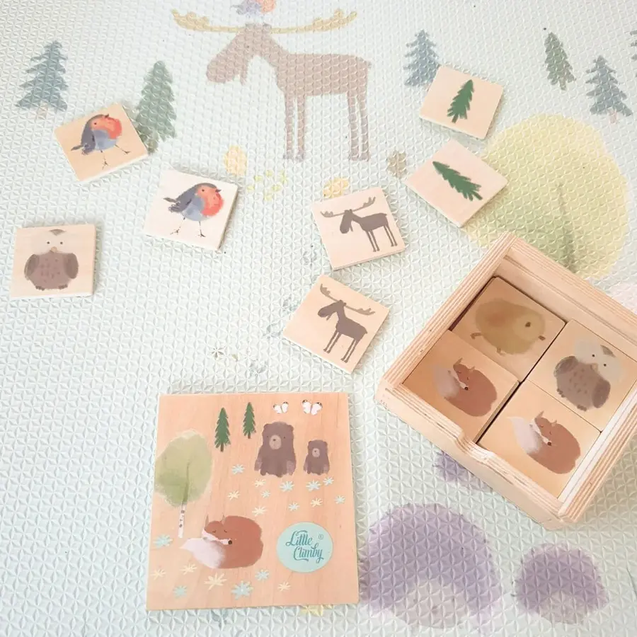 Memospill - Dyrene i Bittelilleskogen Lek og læring 