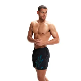 HyperBoom Logo 16 Badeshorts Speedo | Svart/Blå | Nyon