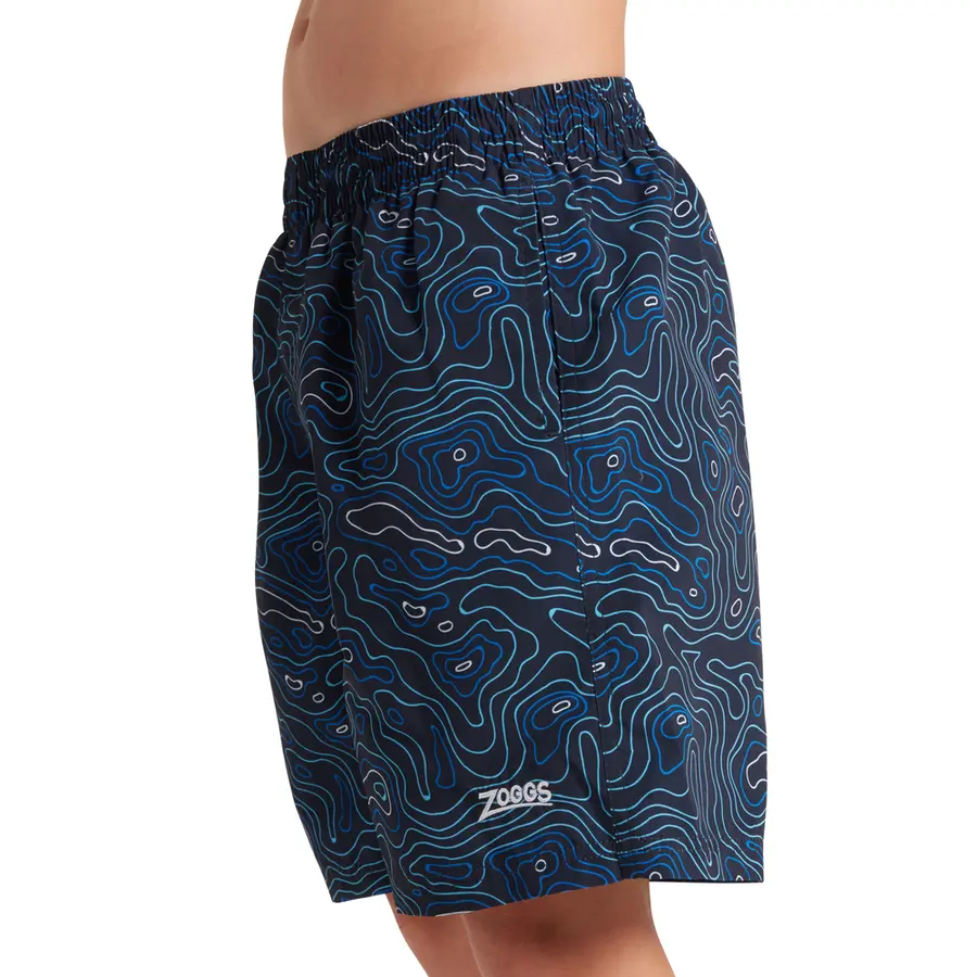 Seacrest Printed 15 Badeshorts jr 128cm Zoggs | Blå/Flerfarget | Ecodura 