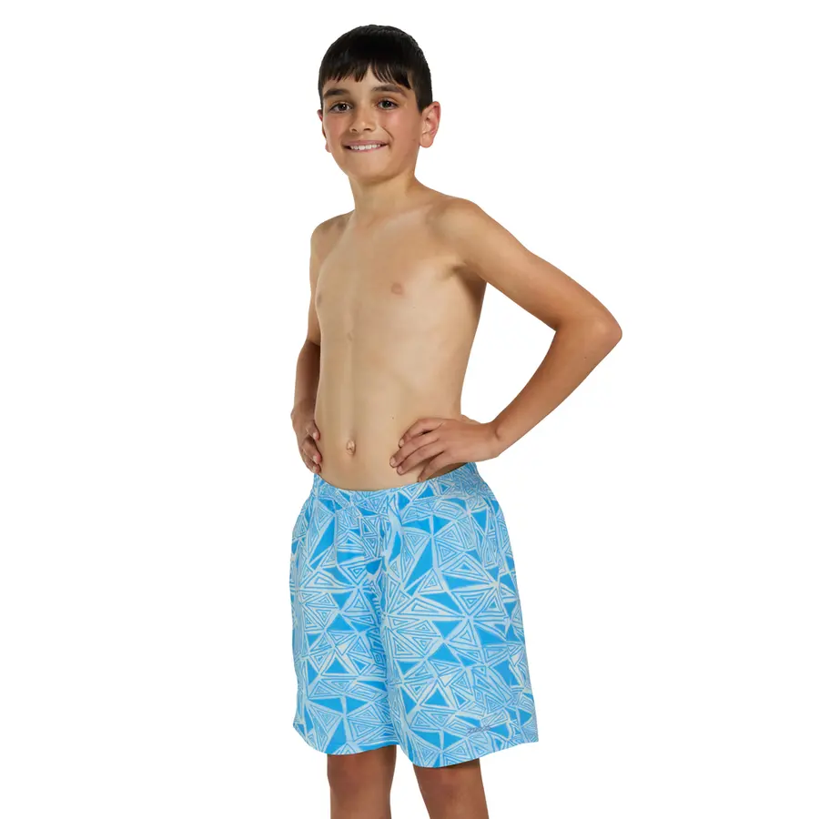 Geometric Printed 15 Badeshorts jr 128 Zoggs | Blå/Hvit | Ecodura 
