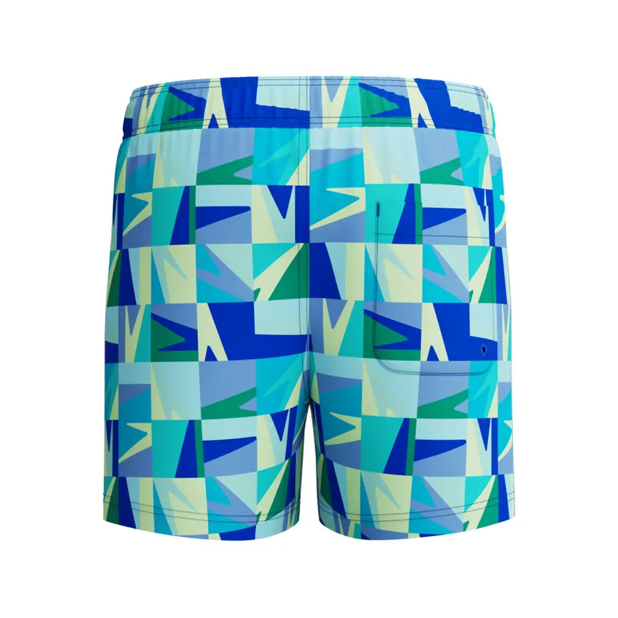 Print Volley 13 Badeshorts jr 116 Speedo | Blå/Grønn | Recycled Polyester 