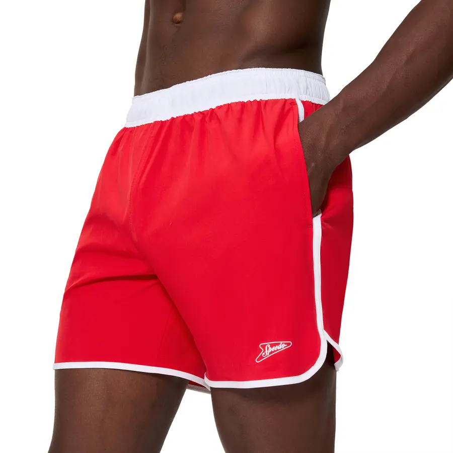 Solid Logo Volley 16 Badeshorts S Speedo | Rød | 4-Way Stretch 