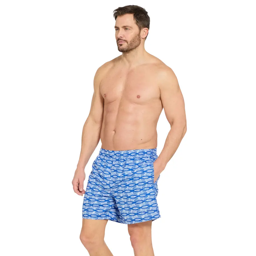 Pisces 16 Badeshorts XXL Zoggs | Blå/Hvit | Ecodura 