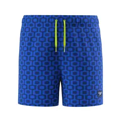 Speedo Printed 13 Badeshorts jr 128 Speedo | Blå | Peach Polyester