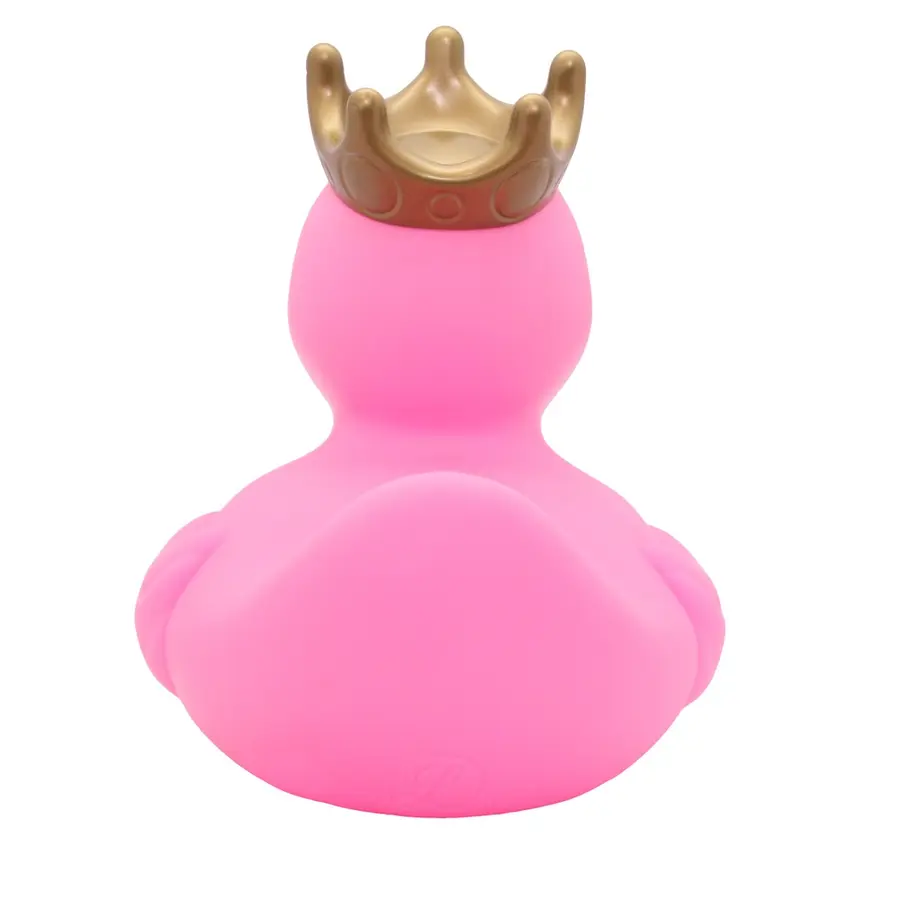 Badeand Stor | 23 cm | rosa Ekstra stor badeand med krone 