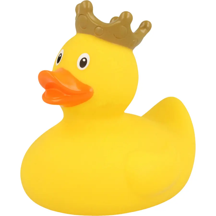 Badeand Med Krone Gul 