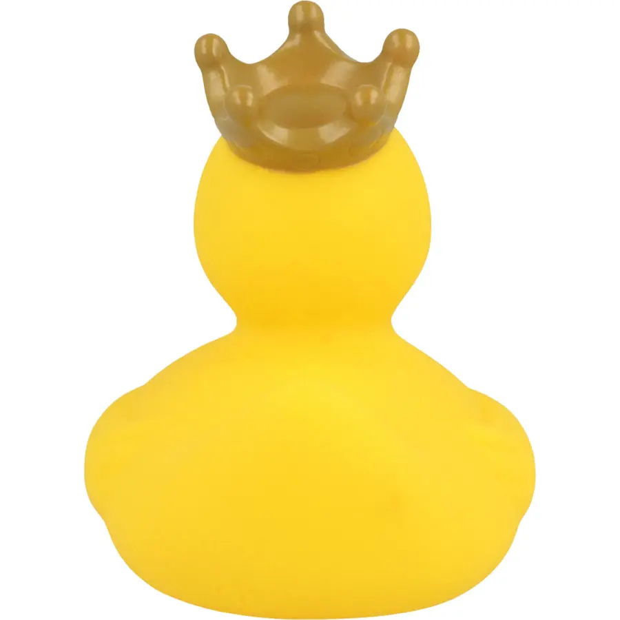 Badeand Med Krone Gul 