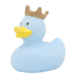 Badeand Med Krone Blå