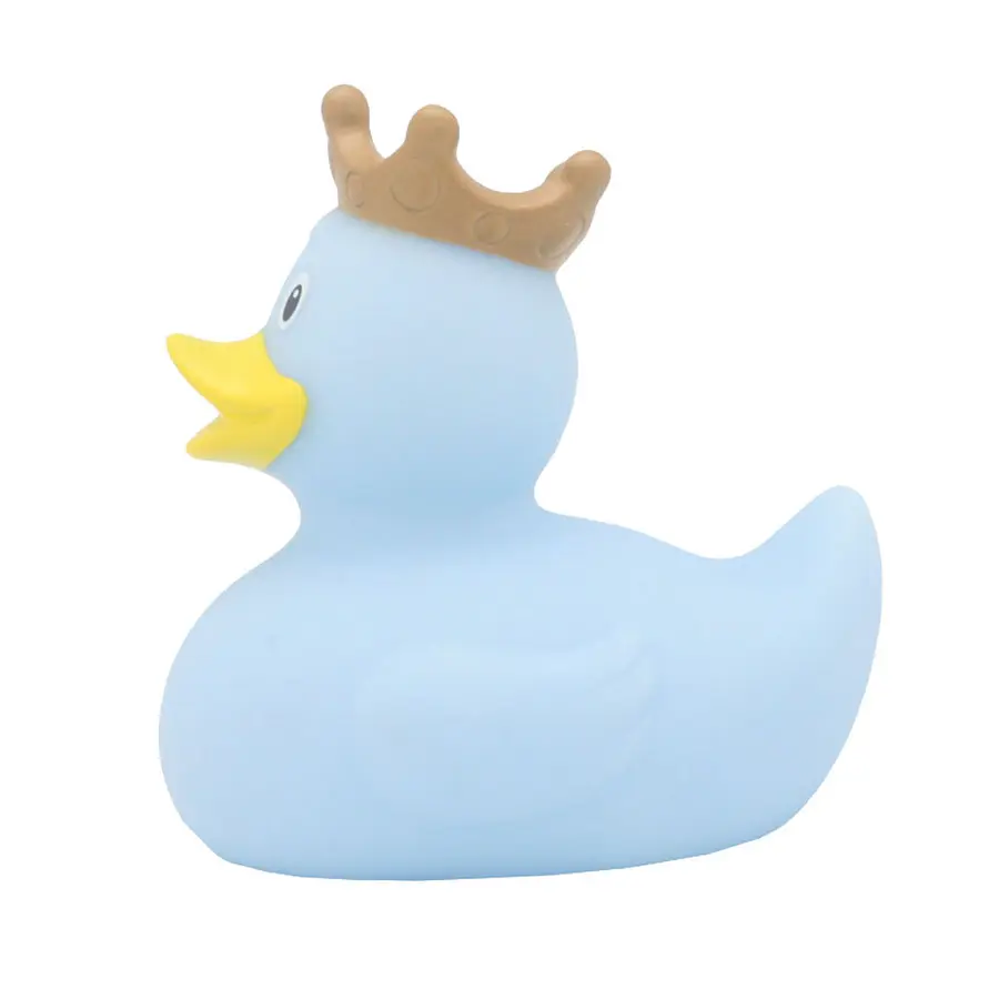 Badeand Med Krone Blå 