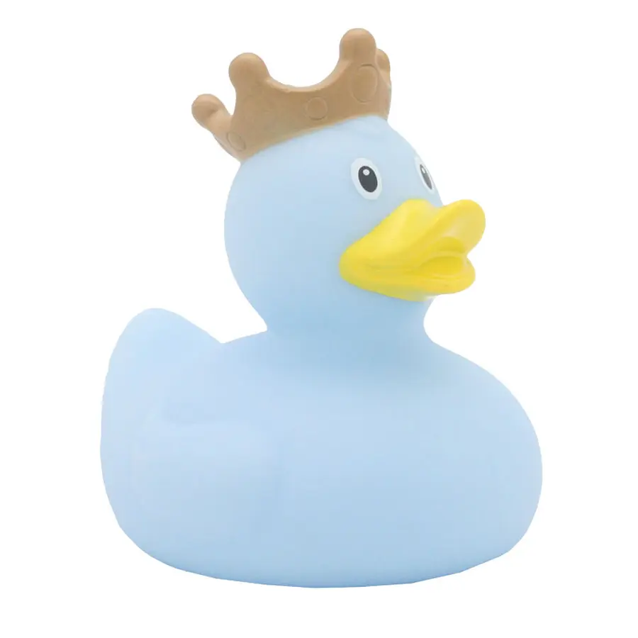 Badeand Med Krone Blå 