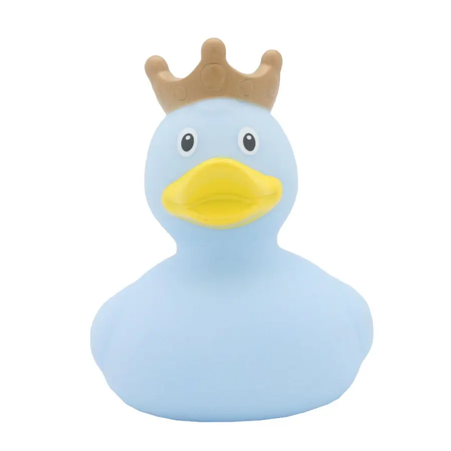 Badeand Med Krone Blå 