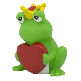 Badeand Frosk med hjerte
