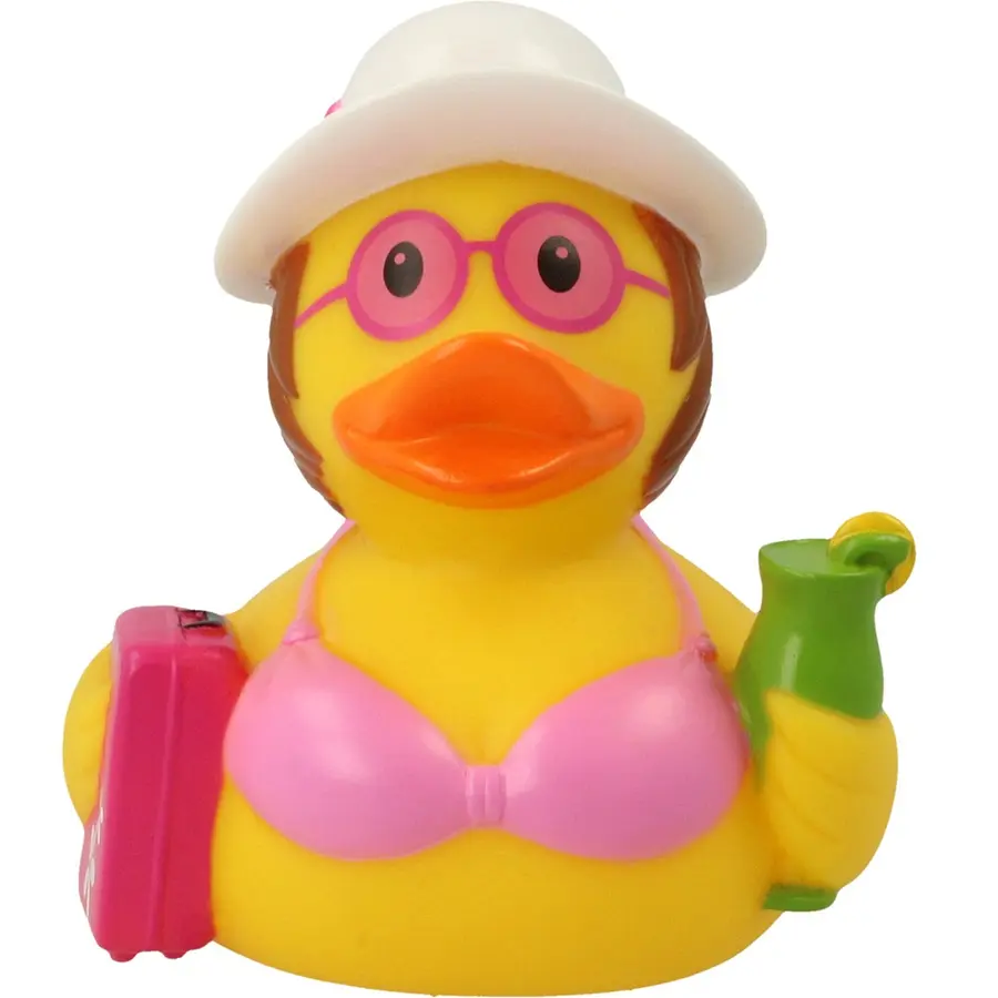 Badeand Dame på Ferie 