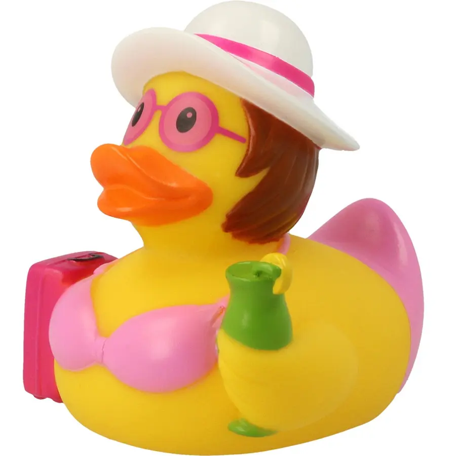 Badeand Dame på Ferie 