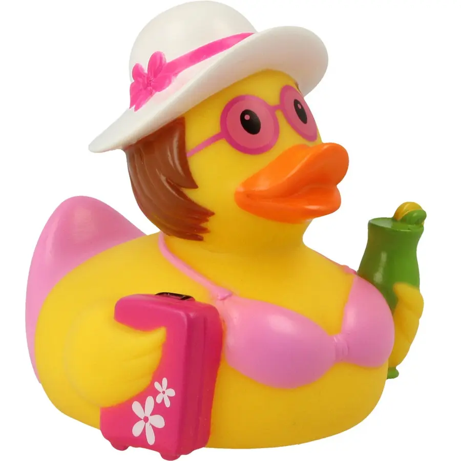 Badeand Dame på Ferie 