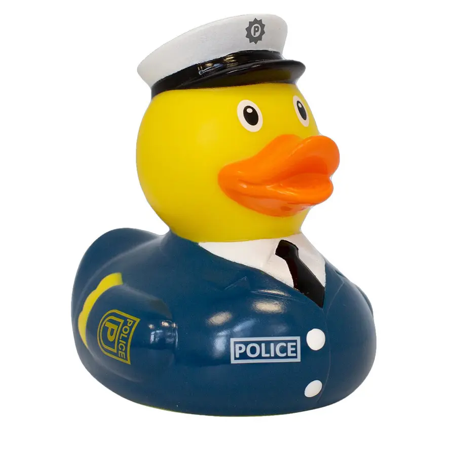 Badeand Politimann 