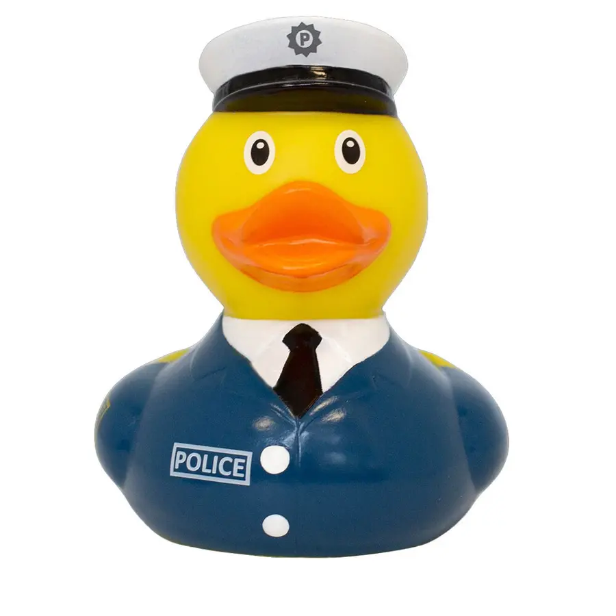 Badeand Politimann 