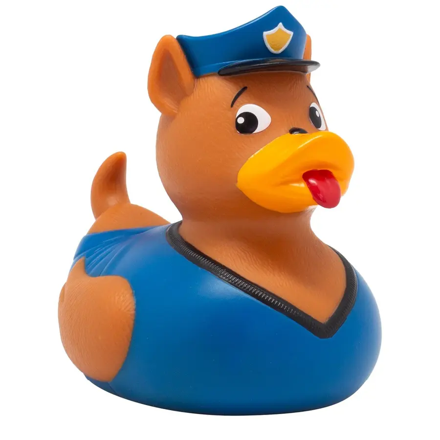 Badeand Politihund 