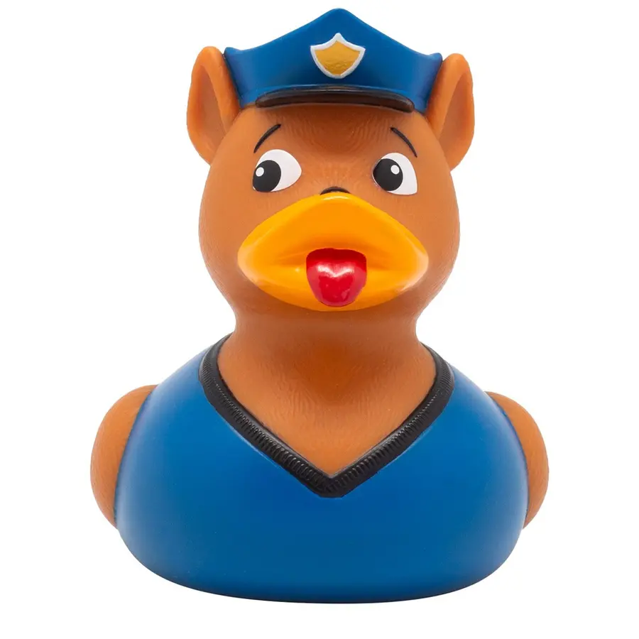 Badeand Politihund 