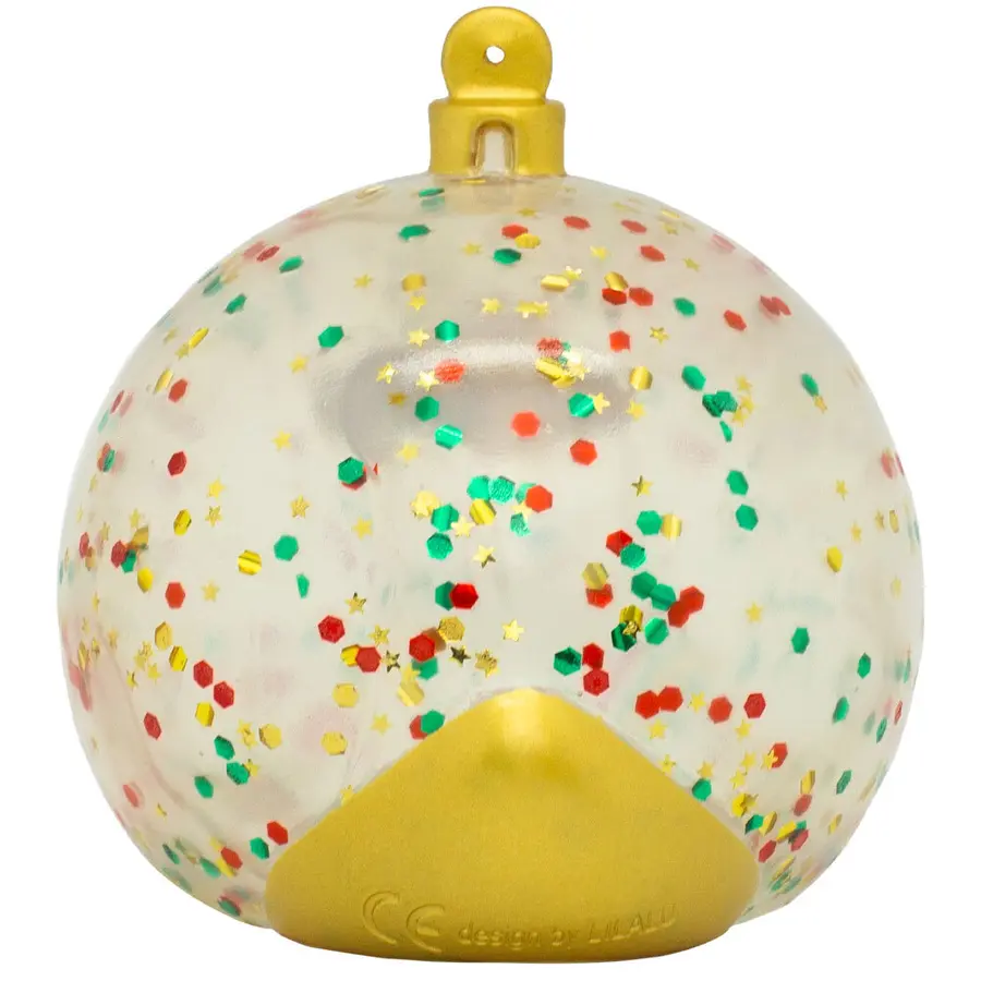 Badeand Julekule Glitter 