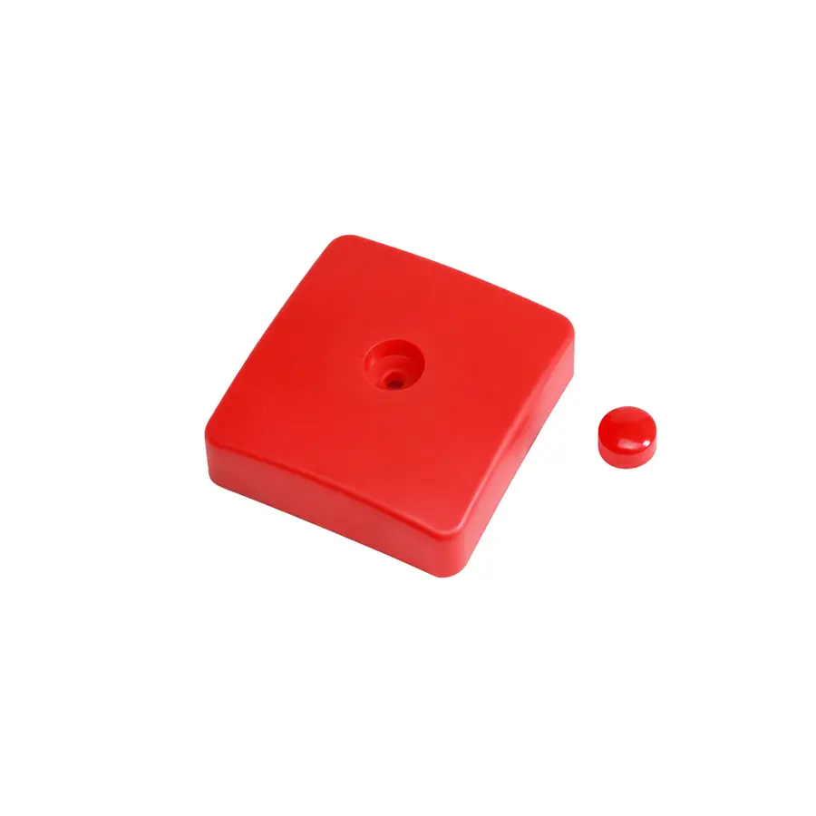 Stolpehatt rød | 70 x 70 mm 