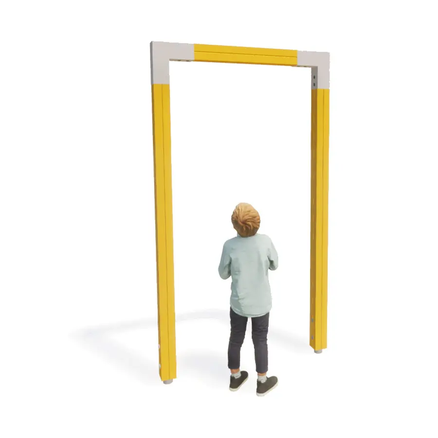 Start og mål til hinderløype Til lekeplass og treningspark 