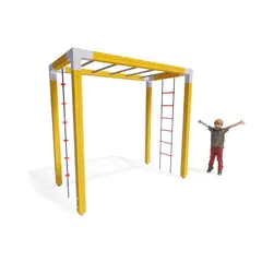 Klatrestativ med stige og klatretau Rektangulært klatretårn