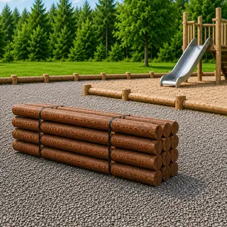 Rundstokk hel 12 cm Lengde 4 meter