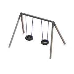 Huskestativ i lakkert stål For 2 huskeseter