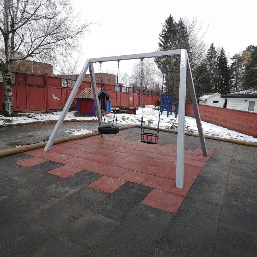 Huskestativ i lakkert stål For 2 huskeseter 