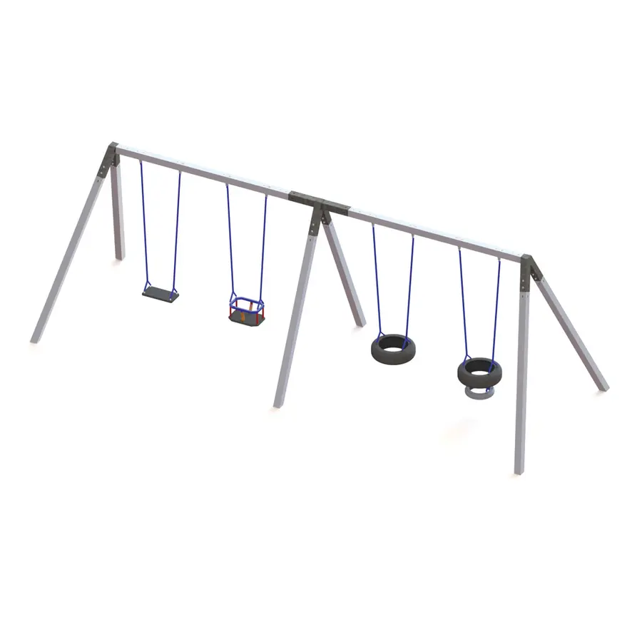 Huskestativ i lakkert stål For 4 huskeseter 