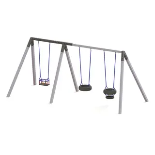 Huskestativ i lakkert stål For 3 huskeseter