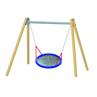 Huskestativ i tre med ståldrager For fugleredehuske