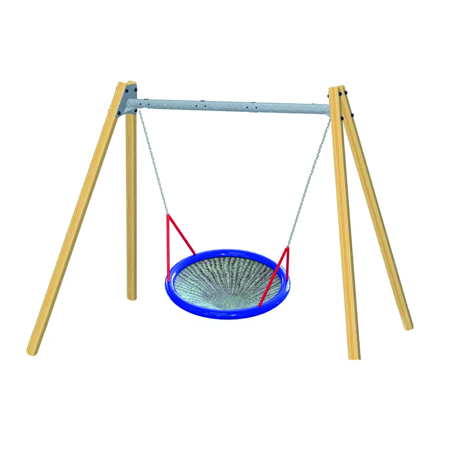 Huskestativ i tre med ståldrager For fugleredehuske 