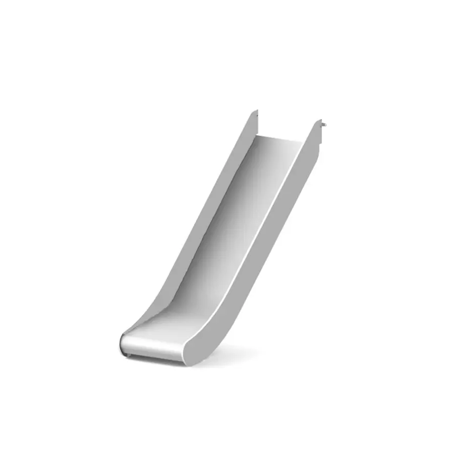 Sklie medium | Grå 120 cm 240 cm lang rutsjebane med jordanker 